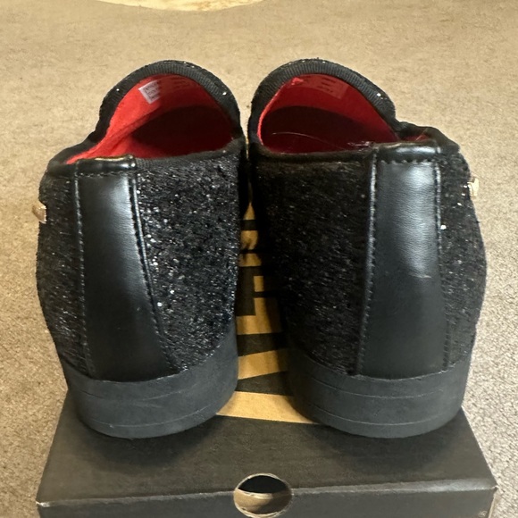 Uubaris men’s size 10.5 sparkly loafer for suit or tuxedo black - Picture 5 of 7